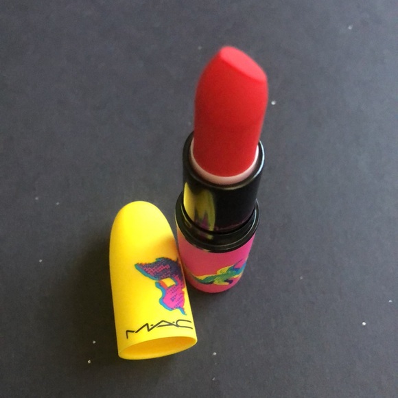 MAC Moon Masterpiece Turn Up Your Luck Matte Powder Kiss Lipstick - Picture 7 of 11